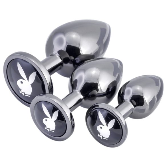 Playboy - Coffret de plugs anaux - 3 pièces (argent)