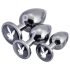 Playboy - Coffret de plugs anaux - 3 pièces (argent)