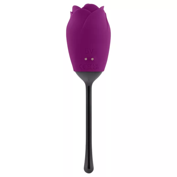Playboy - vibromasseur langue rose - étanche rechargeable silicone violet