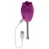 Playboy - rose vibreur étanche à langue rechargeable (violet)