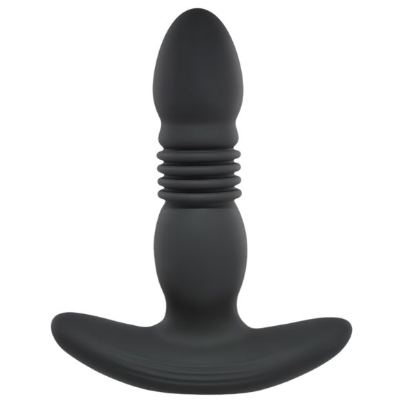 Playboy - Vibromasseur anal rechargeable avec poussée (noir)