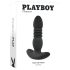 Playboy - Vibromasseur anal rechargeable avec poussée (noir)