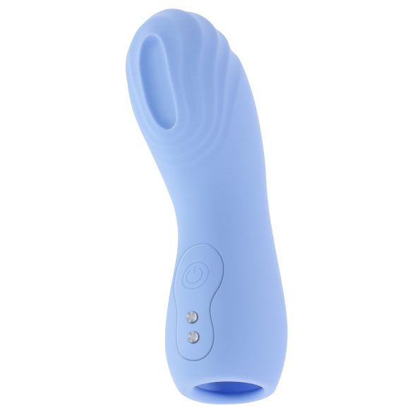 Evolved - Vibromasseur à Doigt Texturé (Bleu)