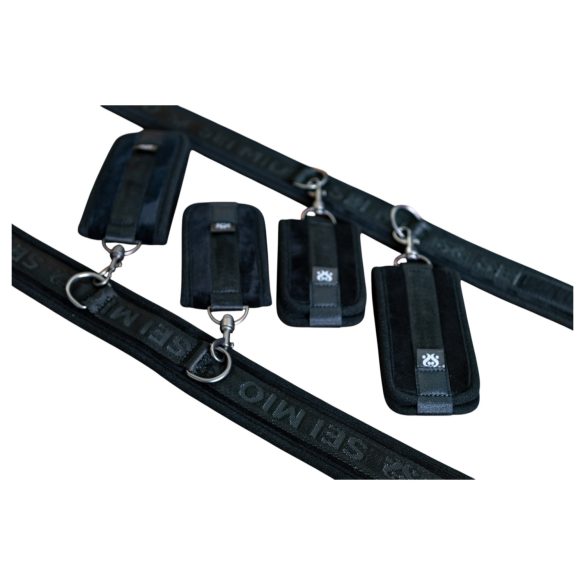 Sei Mio - Menottes poignets, chevilles et cuisses (noir)