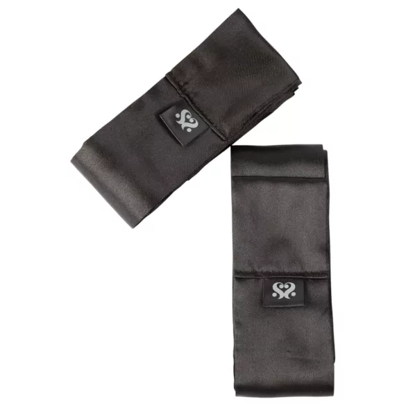Sei Mio - kit de bondage en satin - noir