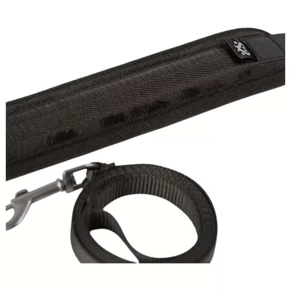 Sei Mio - collier et laisse - cuir noir