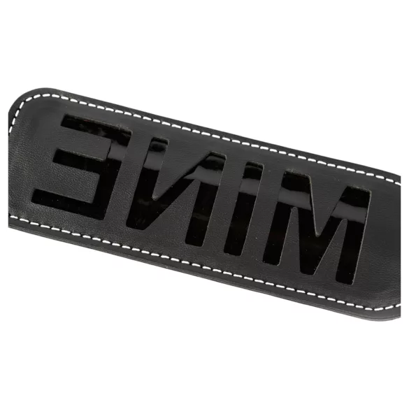 Sei Mio - paddle avec inscription - simili cuir noir