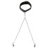Collier et pinces à tétons noirs