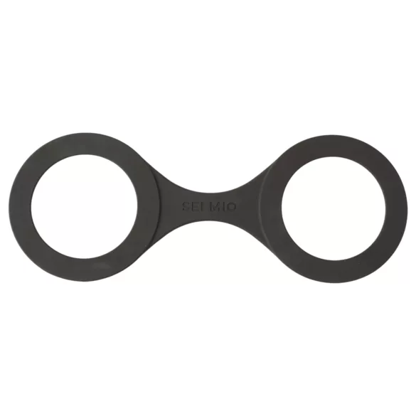 Sei Mio - menottes en silicone - taille M - noir