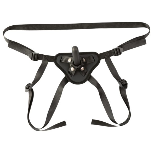 Sei Mio - Harnais avec gode-cesseur - 12,5 cm (noir)
