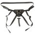 Sei Mio - Harnais avec gode-cesseur - 12,5 cm (noir)