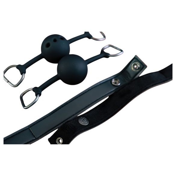 Sei Mio - Ensemble de bâillons - 2 pièces (noir)