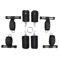 Sei Mio - Croix de bondage pour porte (noir)