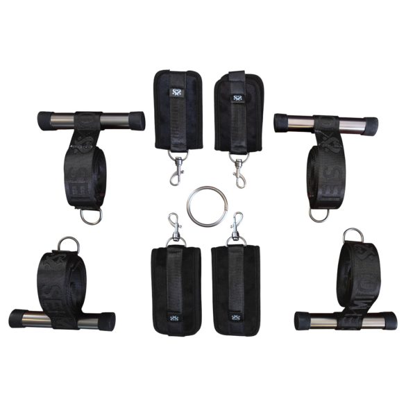 Sei Mio - Croix de bondage pour porte (noir)