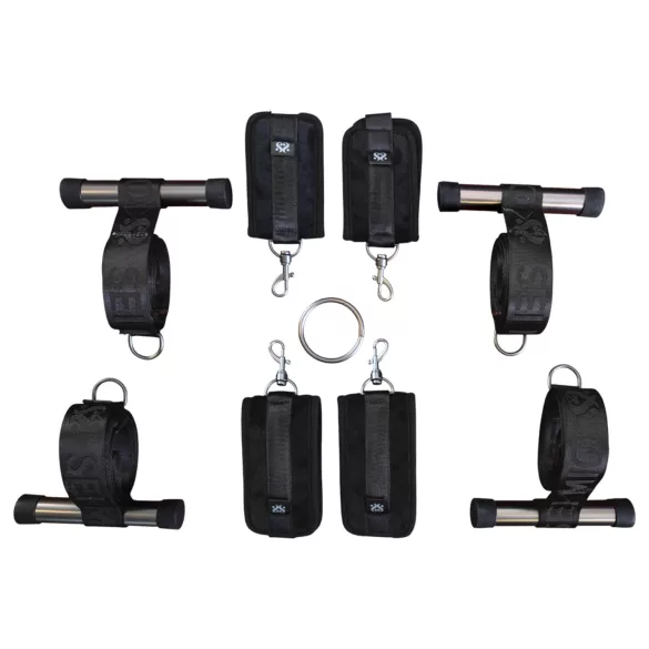 Sei Mio - croix de bondage porte - fixation facile - noir