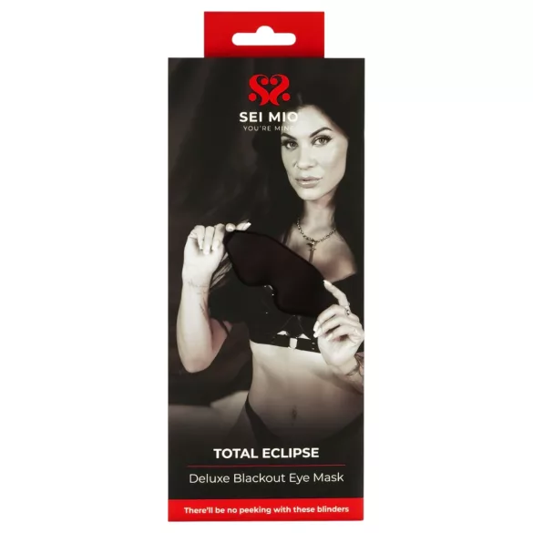 Sei Mio - masque pour les yeux BDSM - noir