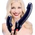 Strap U Revolver - Dildo ajustable, sans harnais (noir)