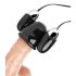 Trinity - Vibrateur gland duo noir et argent