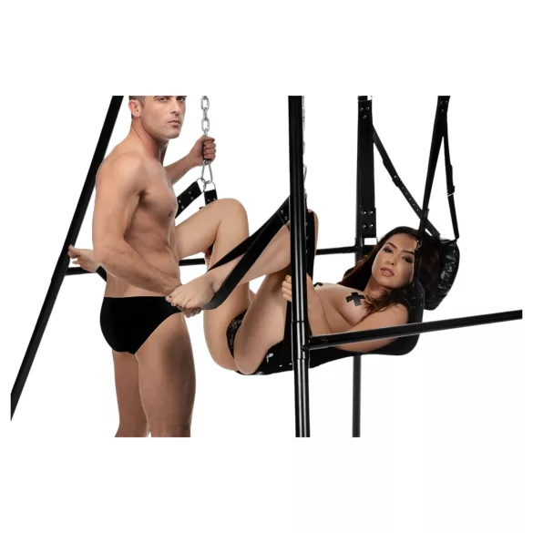 XR Brands - Balançoire sexuelle avec support (noir)