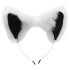 TAILZ - plug renard anal & bandeau (noir-blanc)