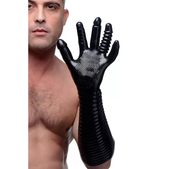 XR Brands - Pleasure Fister - gant de fist entièrement texturé (noir)