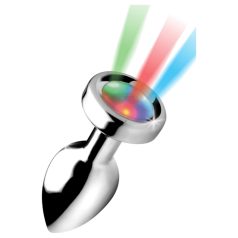 Booty Sparks - plug anal lumineux - petit (argent)