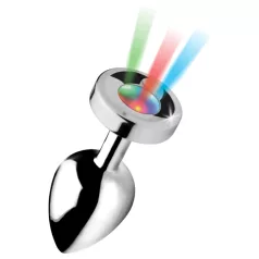 Booty Sparks - plug anal lumineux - grand - argenté