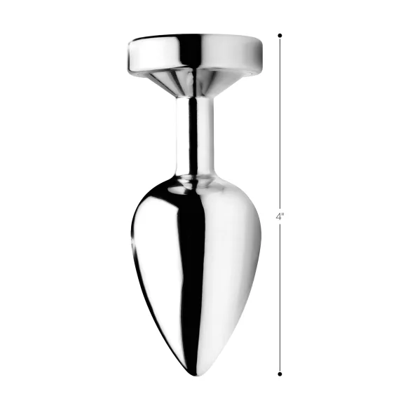 Booty Sparks - plug anal lumineux - grand - argenté