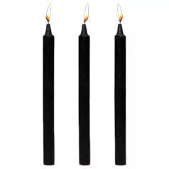  Dark Dippers Fetish - ensemble de bougies de massage à la paraffine (noir, lot de 3)