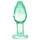 Booty Sparks Glow in the Dark S - plug anal en verre (transparent)