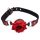Master Series - bâillon silicone rose (rouge)