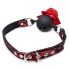 Master Series - bâillon silicone rose (rouge)
