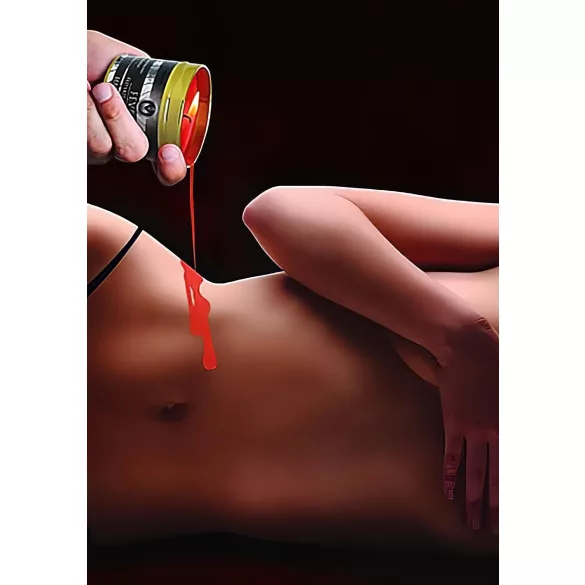 XR Brands - Fever - bougie de massage à la paraffine (rouge, 120 g)