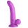 XR Brands POP - gode ventouse avec testicules - 19 cm (violet)