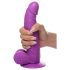 XR Brands POP - gode ventouse avec testicules - 19 cm (violet)
