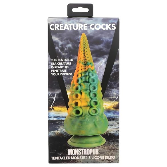 Creature Cocks Monstropus - godemichet réaliste tentacule - 22cm - jaune