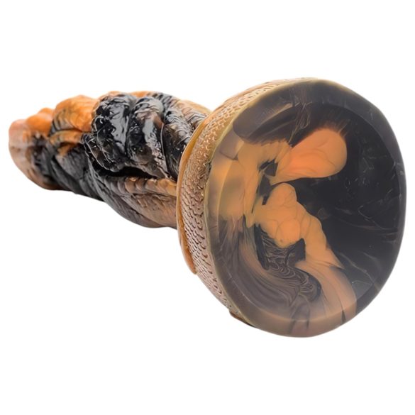 Creature Cocks Ravager - gode texturé réaliste - silicone - 20cm - orange