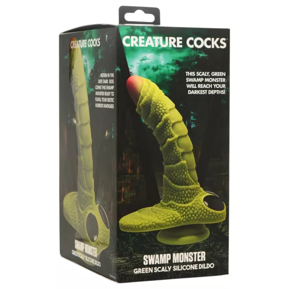 Creature Cocks - gode michet monstre marais - silicone vert