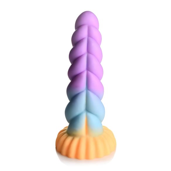 Creature Cocks Mystique - Godemiché licorne - 21cm (violet-jaune)