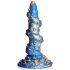 Cocktail de Créatures Kraken - Dildo Tentacule Spiralé - 21 cm (or-bleu)