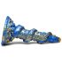 Cocktail de Créatures Kraken - Dildo Tentacule Spiralé - 21 cm (or-bleu)