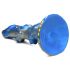 Cocktail de Créatures Kraken - Dildo Tentacule Spiralé - 21 cm (or-bleu)