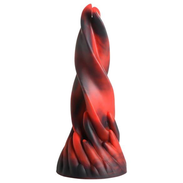 Creature Cocks Hell Kiss - dildo spiralé en silicone - 19cm (rouge)