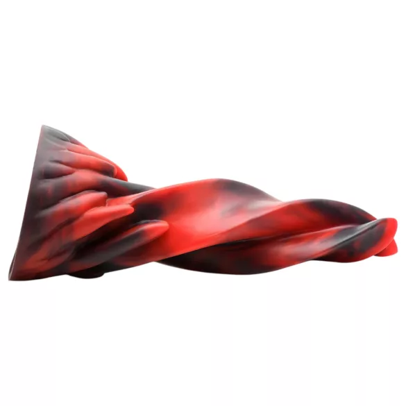 Creature Cocks Hell Kiss - gode en silicone torsadé - 19 cm (rouge)