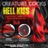 Creature Cocks Hell Kiss - dildo spiralé en silicone - 19cm (rouge)
