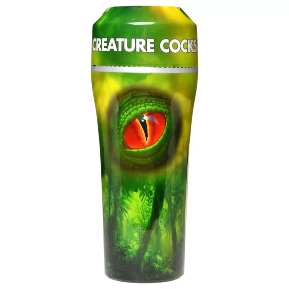 Creature Cocks Raptor - vaginette reptilienne dans un étui (noir-vert)