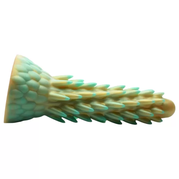 Creature Cocks Stegosaurus - gode ceinture dildo réaliste - silicone vert 20cm