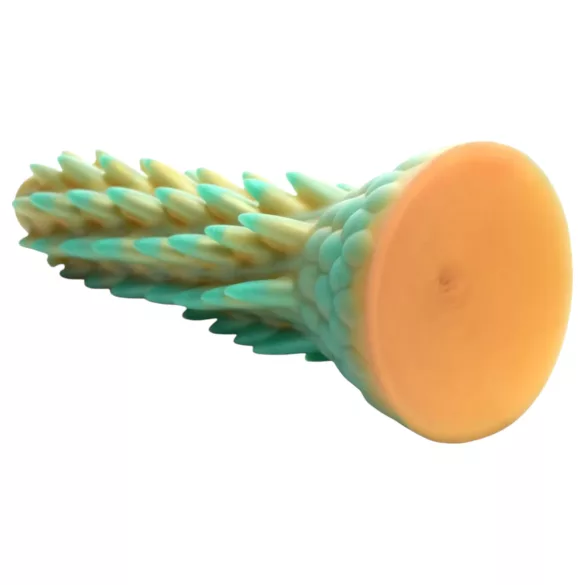 Creature Cocks Stegosaurus - gode ceinture dildo réaliste - silicone vert 20cm