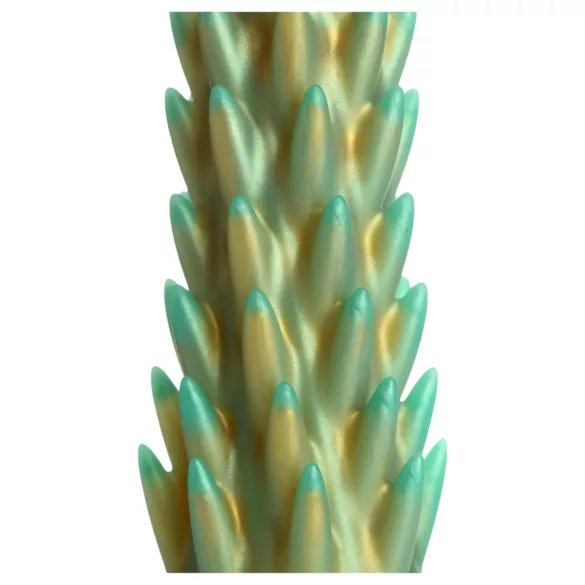 Creature Cocks Stegosaurus - gode ceinture dildo réaliste - silicone vert 20cm