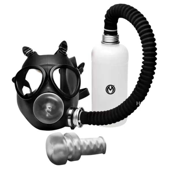 XR Brands - masque fellation et inhalateur arôme 2en1 - noir